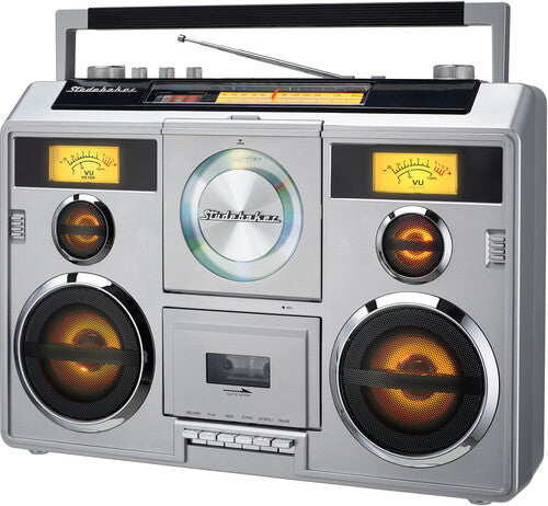 Studebaker Sound Station Boombox (gray/silver)